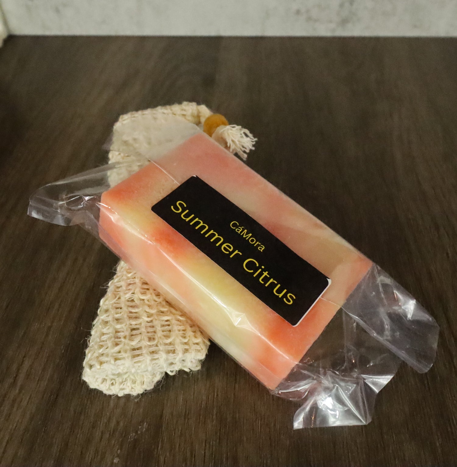 The Ca'Mora Summer Citrus soap is a triple citrus blast of lime, lemon, and sweet orange.