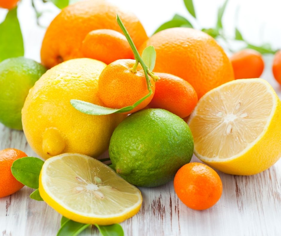 Organic citrus fruit used in this luxurious body butter.