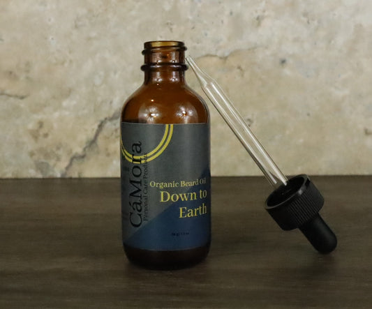 Ca'Mora Down to Earth Organic Beard Oil with dropper