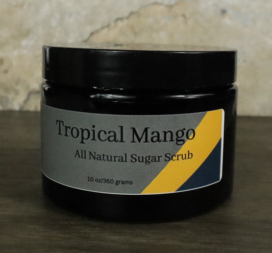 Ca'Mora Tropical Mango Sugar Scrub for soft, moisturized skin.