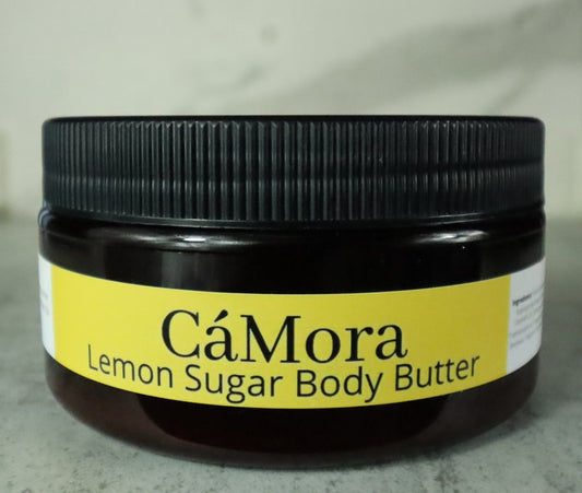 Lemon Sugar body butter for moisturized skin.